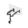 Montaje de Escritorio articulado para 2 monitores de 17 a 27", Soporta