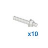 Tornillo para sujetador de plástico serie Click On. Paquete de 10 piez
