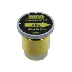 Elemento de 25 watt para wattmetro bird 43, 100-250 MHz.
