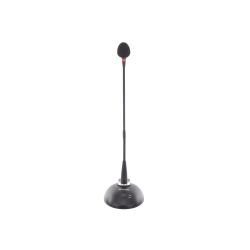 Micrófono, Cuello de Ganso con Base, Soporta Phantom, Salida Balancead
