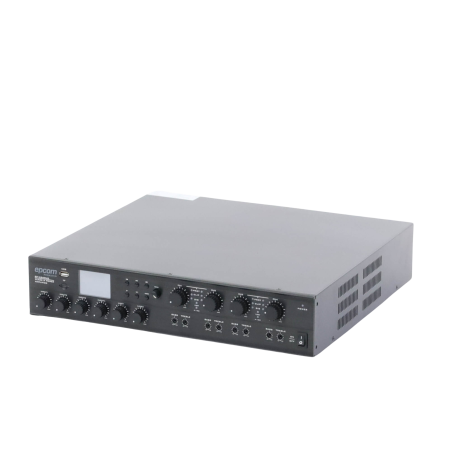 Amplificador Mezclador Matricial, 4 zonas, 240w por canal, 6 entradas, Receptor de medios