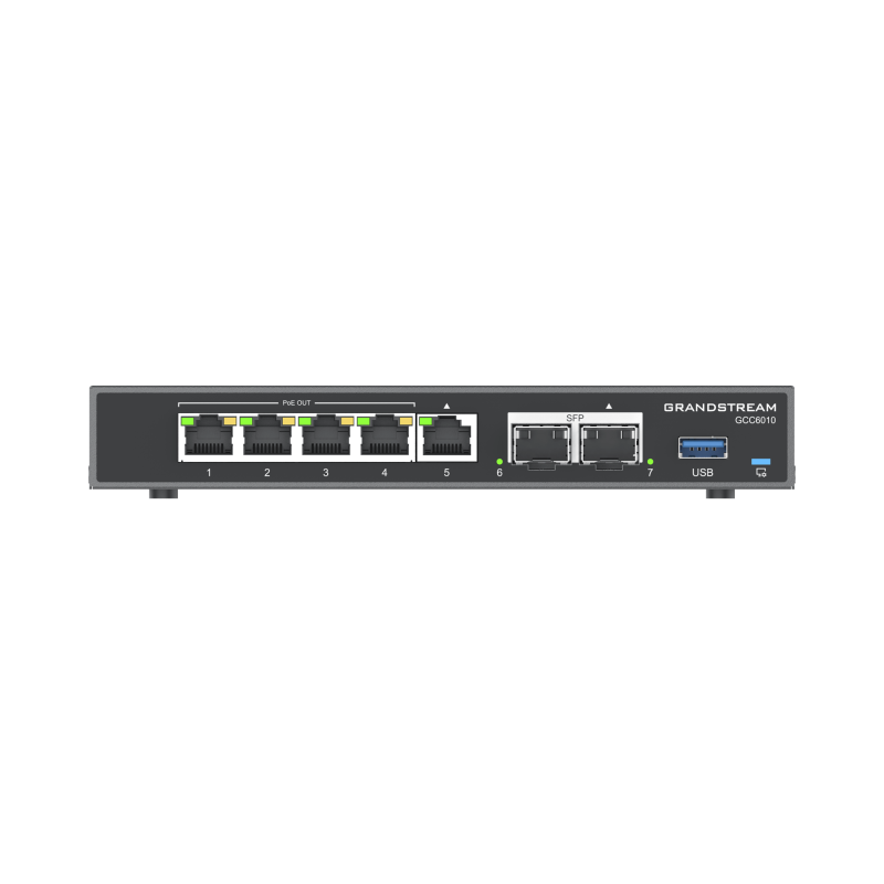 4 en 1: Firewall, Router, PBX IP, Switch Gigabit de 5 Puertos (4 PoE) y 2 Puertos SFP 2.5 Gigabit 4 en 1: Firewall, Router, PBX IP, Switch Gigabit de 5 Puertos (4 PoE) y 2 Puertos SFP 2.5 Gigabit