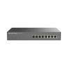 Switch PoE+ Gigabit No Administrable, 8 puertos 10/100/1000 Mbps, 8 puertos PoE+, hasta 145W