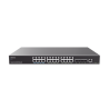 Switch Capa 3 PoE+ Administrable, 24 puertos 10/100/1000 Mbps + 4 Puertos SFP+ de 10 Gigabits, Hasta 360W, Compatible con GWN Cl