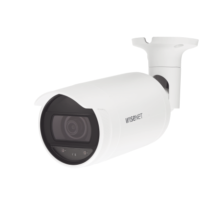 Cámara IP Tipo Bala 4 Megapíxel, Lente 3mm, IR 30M, WDR 120db, IP66, H.265 & WiseStream, modo pasillo, POE 802.3af