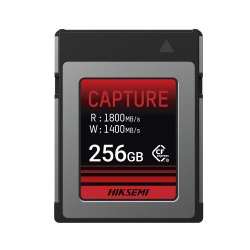 Memoria CFexpress tipo B, Clase 10 de 256 GB, Especializada para Cámaras de Fotografía y Video, 1800 MB/s Lectura, 1400 MB/s Esc