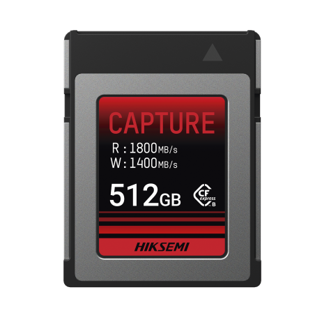 Memoria CFexpress tipo B, Clase 10 de 512 GB, Especializada para Cámaras de Fotografía y Video, 1800 MB/s Lectura, 1700 MB/s Esc