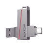 Memoria USB Dual de 128 GB, USB-C y USB-A, Transferencia de Alta Velocidad, Metálica, Compatible con Dispositivos Móviles, Windo