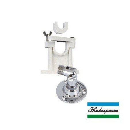 Kit de Montaje con Soporte Giratorio Ajustable para Antenas de 1¼ - 1 ½ de Diámetro. Rosca Estándar 1 x 14 Hilos.