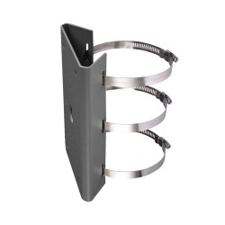 Montaje para Poste Vertical, Diámetro de 400 a 600 mm, Acero Galvanizado (SUS304), Color Plateado