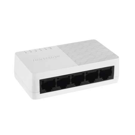 Switch No Administrable de 5 Puertos para Escritorio, Fast Ethernet 10, 100 Mbps, Diseño Compacto y Estético