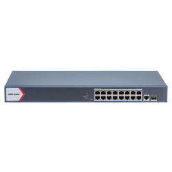 Switch Gigabit PoE+, Administrable, 16 Puertos 1000 Mbps PoE+, 1 Puerto 1000 Mbps de Uplink, 1 Puerto SFP, Configuración Remota