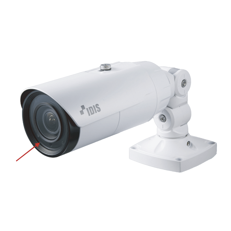 Mica de cristal Solido para cámara bala IDIS