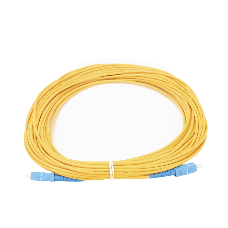 Jumper de Fibra Óptica Monomodo SC/UPC-SC/UPC Simplex de 20 metros, 3mm