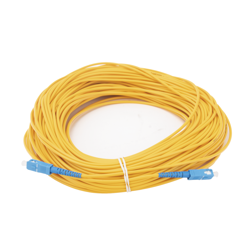 Jumper de Fibra Óptica Monomodo SC/UPC-SC/UPC Simplex de 50 metros, 3mm