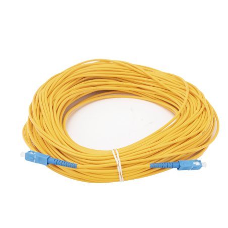 Jumper de Fibra Óptica Monomodo SC/UPC-SC/UPC Simplex de 50 metros, 3mm