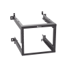 Rack PanZone® de Montaje en Pared, de 19in, Profundidad Ajustable, Rieles Numerados y Roscados No. 12-24, 9 UR, Color Negro