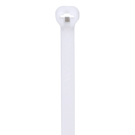 Cincho de Nylon 6.6 Dome-Top® Con Lengüeta de Bloqueo de Acero Inoxidable, 305 mm largo x 4.7mm ancho, Color Natural, Paquete de