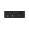 Placa Acopladora de Fibra Óptica FAP, Con 6 Conectores LC Dúplex (12 Fibras), Para Fibra Multimodo OM3/OM4, Color Negro