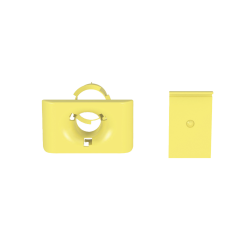 Accesorio de Salida a Tubo De 1.5 in (38 mm), Para Canaletas FiberRunner 4X4, 6X4, o 12X4, Color Amarillo