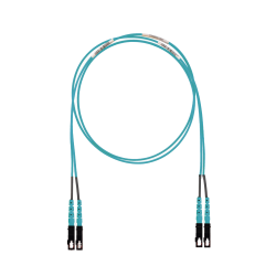 Jumper de Fibra Óptica Multimodo 50/125 OM3, SC-SC Dúplex, LSZH (Cero Halógenos), Color Aqua, 2 Metros