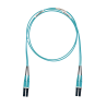 Jumper de Fibra Óptica Multimodo 50/125 OM3, LC-LC Dúplex, LSZH (Cero Halógenos), Color Aqua, 1 Metro Jumper de Fibra Óptica Multimodo 50/125 OM3, LC-LC Dúplex, LSZH (Cero Halógenos), Color Aqua, 1 Metro