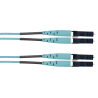 Jumper de Fibra Óptica Multimodo 50/125 OM3, LC-LC Dúplex, LSZH (Cero Halógenos), Color Aqua, 2 Metros Jumper de Fibra Óptica Multimodo 50/125 OM3, LC-LC Dúplex, LSZH (Cero Halógenos), Color Aqua, 2 Metros