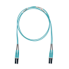 Jumper de Fibra Óptica Multimodo 50/125 OM3, LC-LC Dúplex, LSZH (Cero Halógenos), Color Aqua, 5 Metros Jumper de Fibra Óptica Multimodo 50/125 OM3, LC-LC Dúplex, LSZH (Cero Halógenos), Color Aqua, 5 Metros