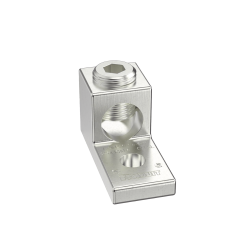 Terminal tipo Lengüeta Recta de Aluminio con Agujero 1/4", y Barril para Cable No. 14 - 2/0 AWG