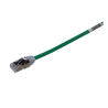 Patch Cord Cat6A, Diámetro Reducido 28 AWG, Blindado S/FTP, CM/LS0H, 20 cm, Color Verde