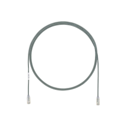 Cable de Parcheo UTP Cat6A, CM/LSZH, Diámetro Reducido (28AWG), Color Gris, 50ft