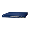 Switch Administrable PoE Capa 2 de 16 Puertos 10/100/1000 Mbps 802.3af/at, 4 Puertos SFP Gigabit, Hasta 240 W