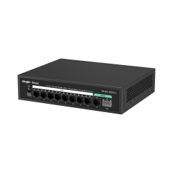 Switch PoE, no administrable, con 10 puertos 10/100/1000 Mbps Monitorearle en la Nube
