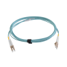 Jumper de Fibra Óptica Multimodo 50/125 XGLO OM4, LC-LC Dúplex, OFNR, Color Aqua, 5 Metros Jumper de Fibra Óptica Multimodo 50/125 XGLO OM4, LC-LC Dúplex, OFNR, Color Aqua, 5 Metros