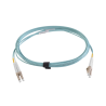 Jumper de Fibra Óptica Multimodo 50/125 XGLO OM4, LC-LC Dúplex, OFNR, Color Aqua, 10 Metros Jumper de Fibra Óptica Multimodo 50/125 XGLO OM4, LC-LC Dúplex, OFNR, Color Aqua, 10 Metros