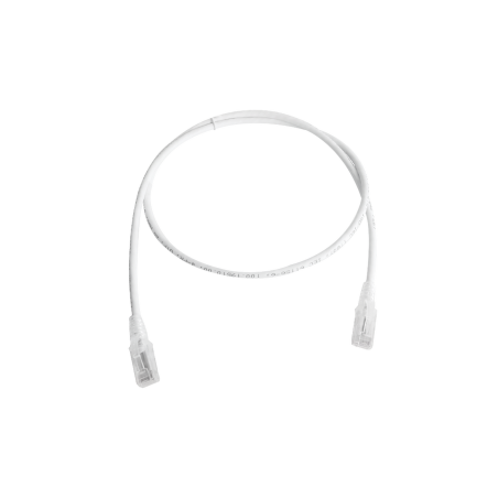 Patch Cord MC6 Modular Cat5e UTP, CM/LS0H, 10ft, Color Blanco, Versión Bulk (Sin Empaque Individual)