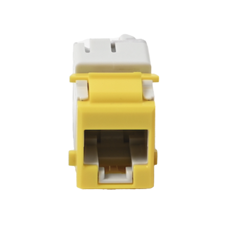 Jack UltraMAX Cat6, UTP, Tipo Keystone, Color Amarillo, Punch Down
