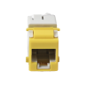 Jack UltraMAX Cat6, UTP, Tipo Keystone, Color Amarillo, Punch Down
