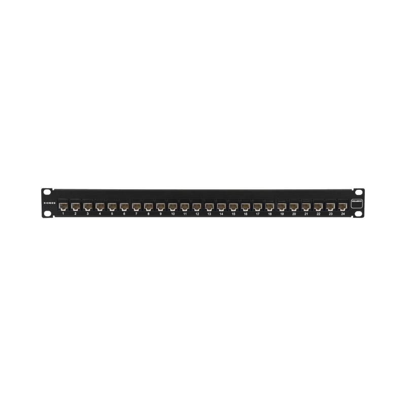 Patch Panel UltraMAX. UTP, Precargado con Jacks Cat6A, 24 Puertos, Plano, 1U