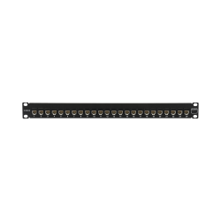 Patch Panel UltraMAX. UTP, Precargado con Jacks Cat6, 24 Puertos, Plano, 1U