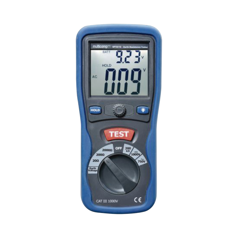 KIT Medidor de Resistencia a Tierra Digital (Terrómetro), a 3 hilos CAT III, 1000 V.