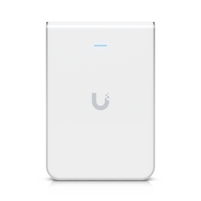 Access Point UniFi U6 In Wall/Montaje para pared, WIFI 6 2.4 Y 5 GHz, hasta 5.3 Gbps, 1 pto PoE In, 4 ptos secundarios (1 PoE Ou