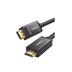 Cable DP Macho a HDMI Macho, Longitud 5m, Soporta 4K@30Hz, Soporta 3D,