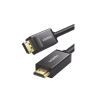 Cable DP Macho a HDMI Macho, Longitud 5m, Soporta 4K@30Hz, Soporta 3D,