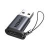 Adaptador USB 3.1 Tipo C a USB-A 3.0, Carga y Sincronización de Datos, Admite Corriente de 3A, Transferencia de hasta 5 Gbps, Am