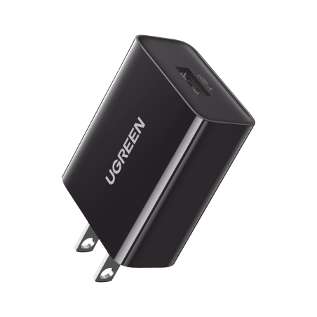 Cargador de 18W, 1 Puerto USB-A, Carga Rápida, QC3.0, QC2.0, QC1.0 AFC