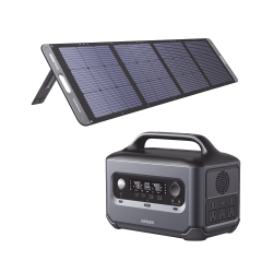Kit de Estación de Energía Portátil 600W (680Wh) + Panel Solar Plegabl