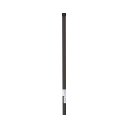 Poste de esquina color negro para cerca electrificada. Tubo galvanizad