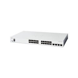 Switch Catalyst 1200, 24 puertos Gigabit Ethernet, No PoE, 4 puertos SFP+ (4x 1G/10G), Incluye cable CAB-16AWG-AC, el Smartnet s
