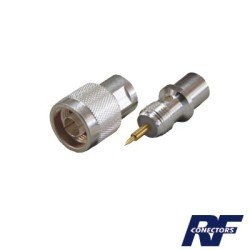 Conector N macho para cable BELDEN 9913, 7810A, 8214, ANDREW CNT-400, Syscom RG8/U-SYS, RFLASH-1113